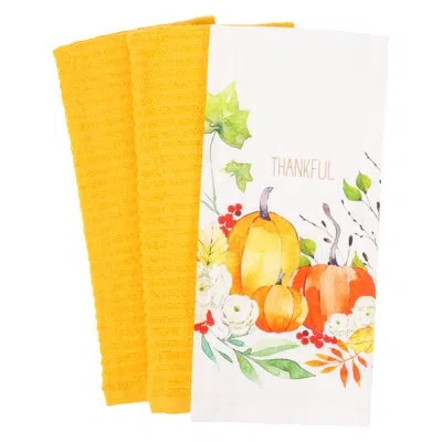 Kaf Home Harvest Bounty Wreath Tea Tower In White;yellow