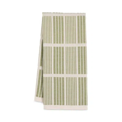 Kaf Home Jacquard Reversible Terry Towel In Green