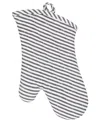 Kaf Home Metro Stipe Oven Mitt, Set Of 2 In Black