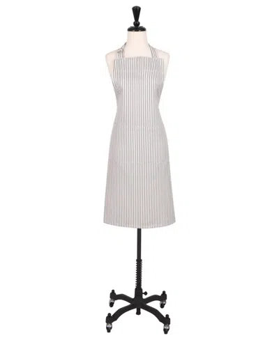 Kaf Home Metro Stripe Apron In Medium Gra