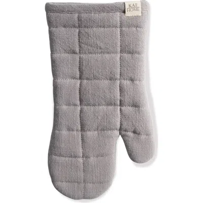 Kaf Home Monaco Quilted Oven Mitt In Gray