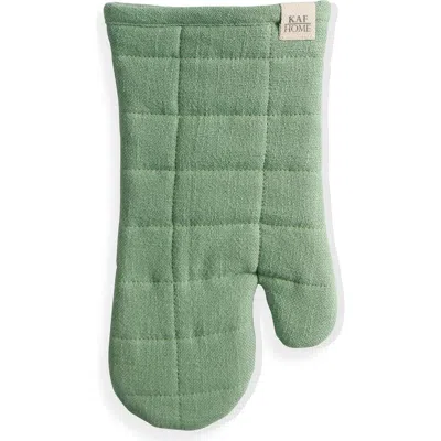 Kaf Home Monaco Quilted Oven Mitt In Green