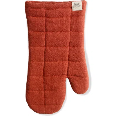 Kaf Home Monaco Quilted Oven Mitt In Orange