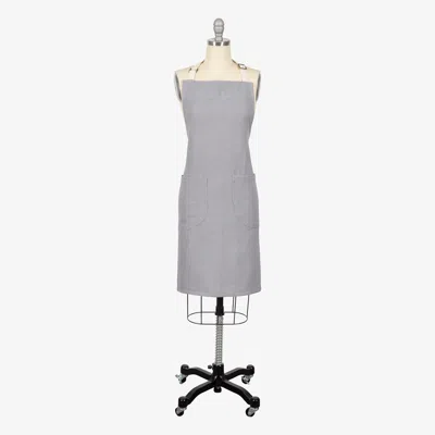 Kaf Home Monaco Slubbed Yarn Apron In Gray