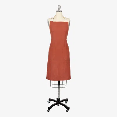 Kaf Home Monaco Slubbed Yarn Apron In Neutral