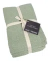 Kaf Home Popcorn Terry Cotton 4 Piece Kitchen Towel, 20" X 20" In French Green