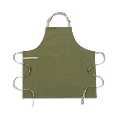 Kaf Home Rooted Chef's Apron In Green