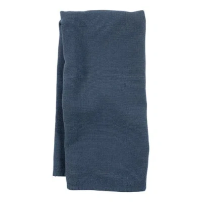 Kaf Home Rooted Sustainable Reversible Terry Towel In Blue