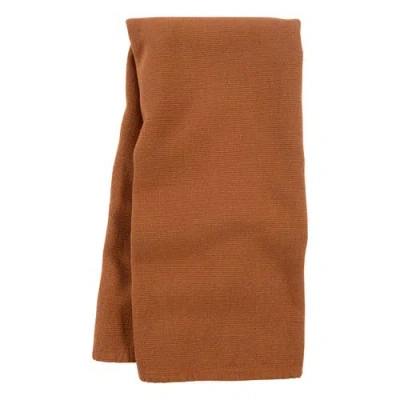 Kaf Home Rooted Sustainable Reversible Terry Towel In Brown