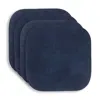 Kaf Home Santiago Rectangular Bio Based Vinyl Coasters, Set Of 4 In Blue