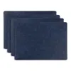 Kaf Home Santiago Rectangular Bio Based Vinyl Placemat In Blue