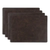 Kaf Home Santiago Rectangular Bio Based Vinyl Placemat In Brown
