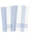 Kaf Home Set Of 4 Monaco Relaxed Casual Assorted Linens In Blue