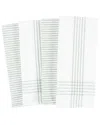 Kaf Home Set Of 4 Monaco Relaxed Casual Assorted Linens In Green