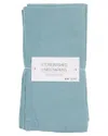 Kaf Home Set Of 4 Stonewashed Linen Napkins In Blue