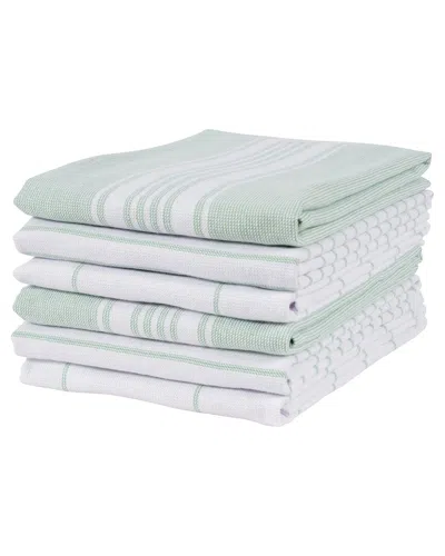 KAF HOME KAF HOME SET OF 6 MONACO TERRY KITCHEN TOWELS