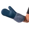 Kaf Home Silicone Oven Mitt In Blue