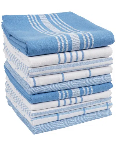 Kaf Home Soho Kitchen Dish Towels Set Of 10 In Multi
