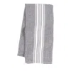 Kaf Home Strada Turkish Reversible Terry Kitchen Towel In Gray