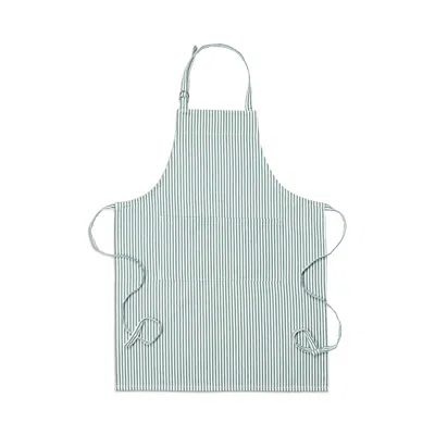Kaf Home Striped Apron In Blue