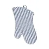 Kaf Home Striped Oven Mitt In Blue