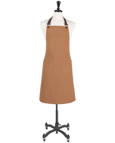 Kaf Home Tailor Apron In Brown