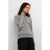Kaffe Astrid Long Sleeve Roll Neck Pullover In Blue