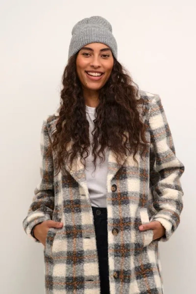 Kaffe Getty Beanie In Gray