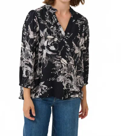 Kaffe Kaisa A-line Fit Blouse In Black