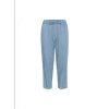 KAFFE LOUISE CROPPED PANTS IN MEDIUM BLUE FROM