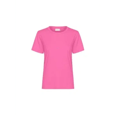 Kaffe Marin T-shirt In Rose Violet From In Pink