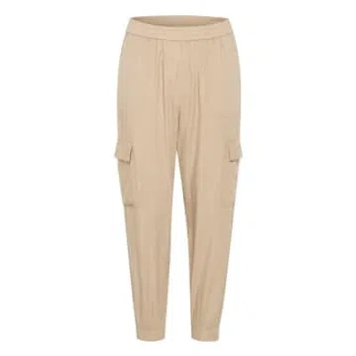 Kaffe Milia Cropped Pants In Chinchilla In Pink