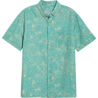 Kahala Ginger Lines Short Sleeve Shirt In Blue