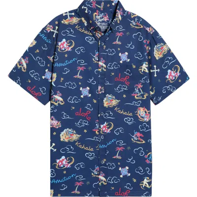 Kahala In4mation Short Sleeve Button-down Shirt In Multi