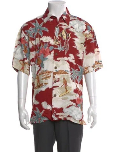 Pre-owned Kahala Printed Short Sleeve Shirt W/ Tags In Red
