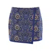 Kahindo Blue Praia Mini Skirt In Blue
