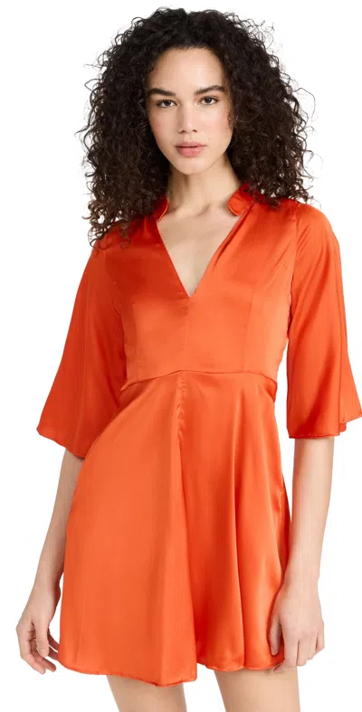 Kahindo Sunset Mini Dress Orange