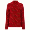 Kahindo Women's Red Algiers Turtleneck In Red