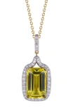 Kahn High Jewelry London Blue Topaz Necklaces With Diamonds In Lemon