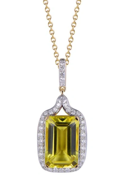 Kahn High Jewelry London Blue Topaz Necklaces With Diamonds In Lemon