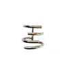 Kaho Design Women's Silver Aurora Linear Ring