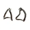 Kaho Design Women's Silver Ina I Snake Earrings