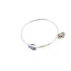 Kaho Design Women's Silver Iris Peacock Baroque Pearl Bangle Bracelet In Silver