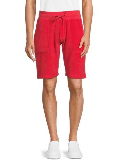Kahuna Bay Men's Terry Drawstring Shorts In Washed Red