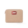 Kai & Vrosi K'ai & Vrosi Zipped Canvas Laptop Case For 13" 14" In Beige