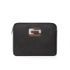 Kai & Vrosi K'ai & Vrosi Zipped Canvas Laptop Case For 13" 14" In Black