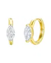 Kai Fine Jewelry 14k 0.75 Ct. Tw. Lab-grown Diamond Hoop Earrings In Gold