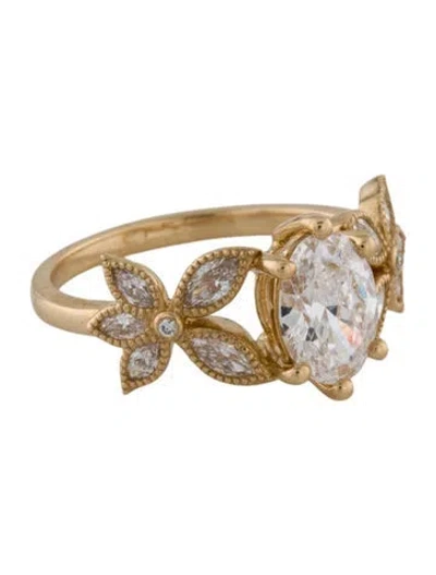 Pre-owned Kai Fine Jewelry 14k 1.00ct Lab-grown Diamond Vow Of Violet Ring In Multi