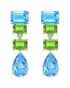 Kai Fine Jewelry 14k 17.03 Ct. Tw. Diamond & Gemstone Drop Earrings