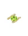 Kai Fine Jewelry 14k 2.12 Ct. Tw. Diamond & Peridot Cocktail Ring